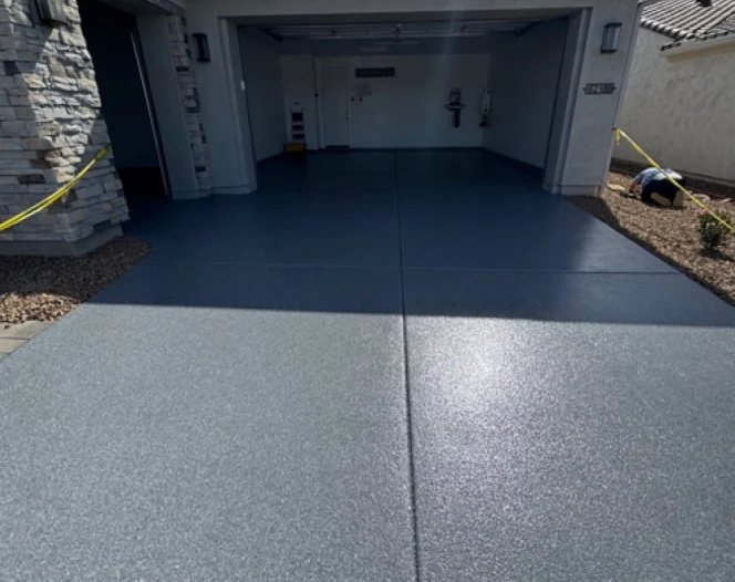 epoxy flooring amd concrete floor decoration in Tuscon AZ home 1